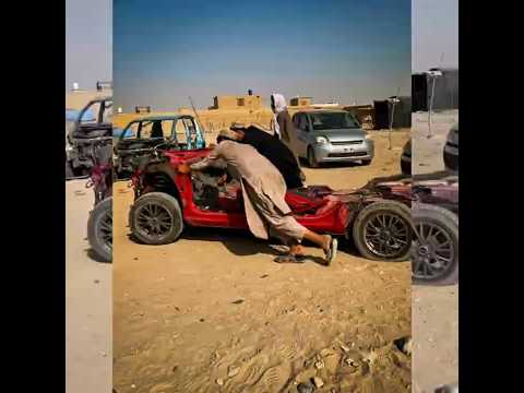 شاهد مهارة الفنيين في إعادة إحياء سيارة ميتة من الصفر 😱 #shorts