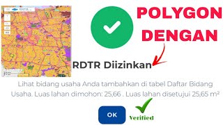 POLYGON DENGAN RDTR YANG DIIZINKAN PADA OSS RBA TERBARU PP NO 28 TAHUN 2025!