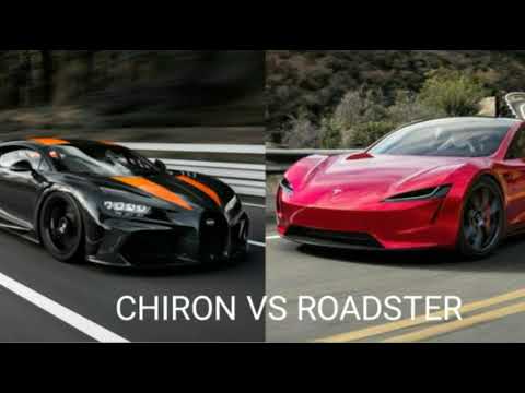 Tesla Roadster Vs Bugatti Chiron Comparison