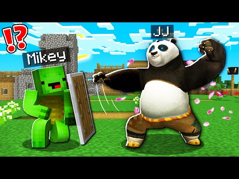 JJ MAIZEN pranks Mikey with KUNG FU PANDA in Minecraft! 😱