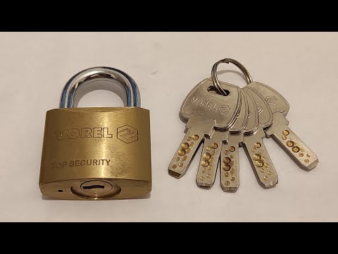 VOREL Top Security Padlock vs. Pick, Shim, and Bypass. Padlock vs. Pick, Shim, and Bypass.