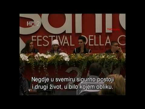 Sanremo - Bill Kaulitz: "I believe in aliens" (Croatian TV)