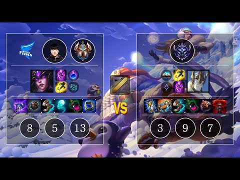 AF SSUN Syndra vs Galio Mid - KR Challenger Patch 10.11