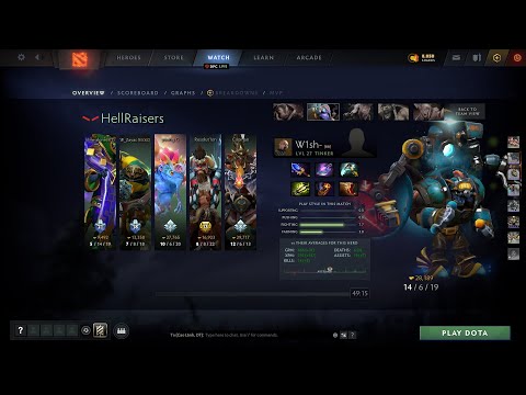 dota2core W1sh- Tinker - Hellraisers vs Brame -