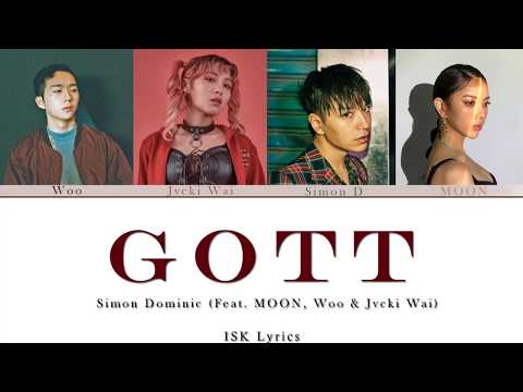 Simon Dominic - 'GOTT (Feat. MOON, 우원재 & Jvcki Wai) Color Coded Lyrics (ENG/HAN)