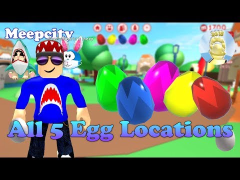 Roblox Meep City Egg Hunt 2018 Egg Locations - all 5 easter egg locations meepcity egg hunt 2018