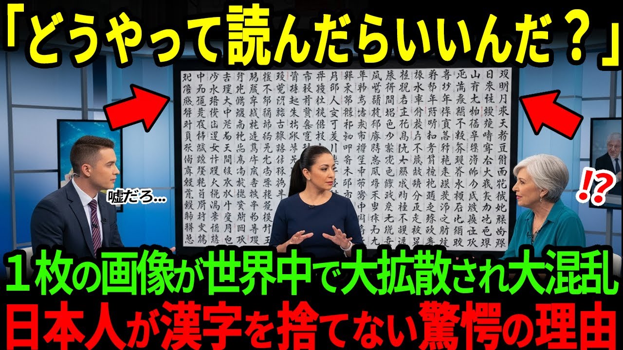 【海外の反応】「やはり日本人は正しかったのか…」日本人がなぜ漢字を捨てなかったのか一発で分かる画像が世界中でお祭り騒ぎの理由