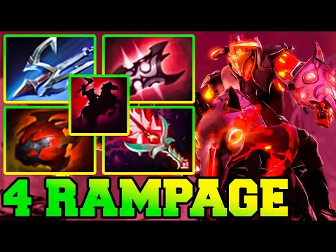 Back To Back 4 Rampage Chaos Knight !! Chaos Knight Dota 2 Gameplay Item Build Hard Carry Guide 7.34