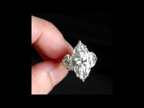 Gem Gardener: 4.15ct Marquise Diamond Ring