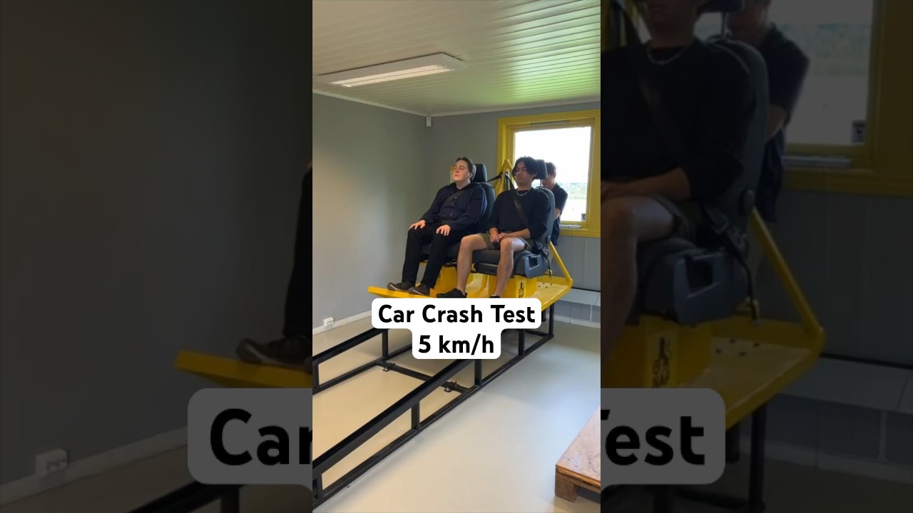 Car Crash Test 5 km/h. Original content!  Driving school  MrTraffiQ . For educational purposes only.