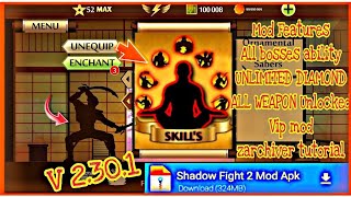 Shadow fight 2 mod all bosses skills ☠️💀 (birthday special) #shdowfight2 #modapk #sf2mod