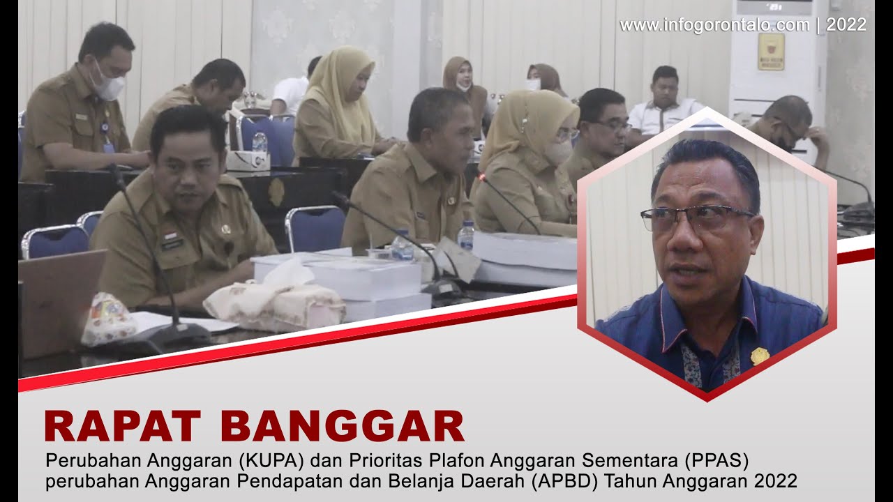 Banggar DPRD Kota Gorontalo Mulai Rombak Perubahan APBD 2022