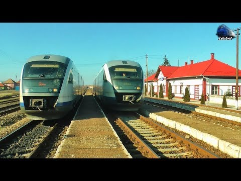 Trenul R4363 Train Carei-Tășnad-Zalău Nord-Jibou in Gara Sărmășag Station - 06 February 2018