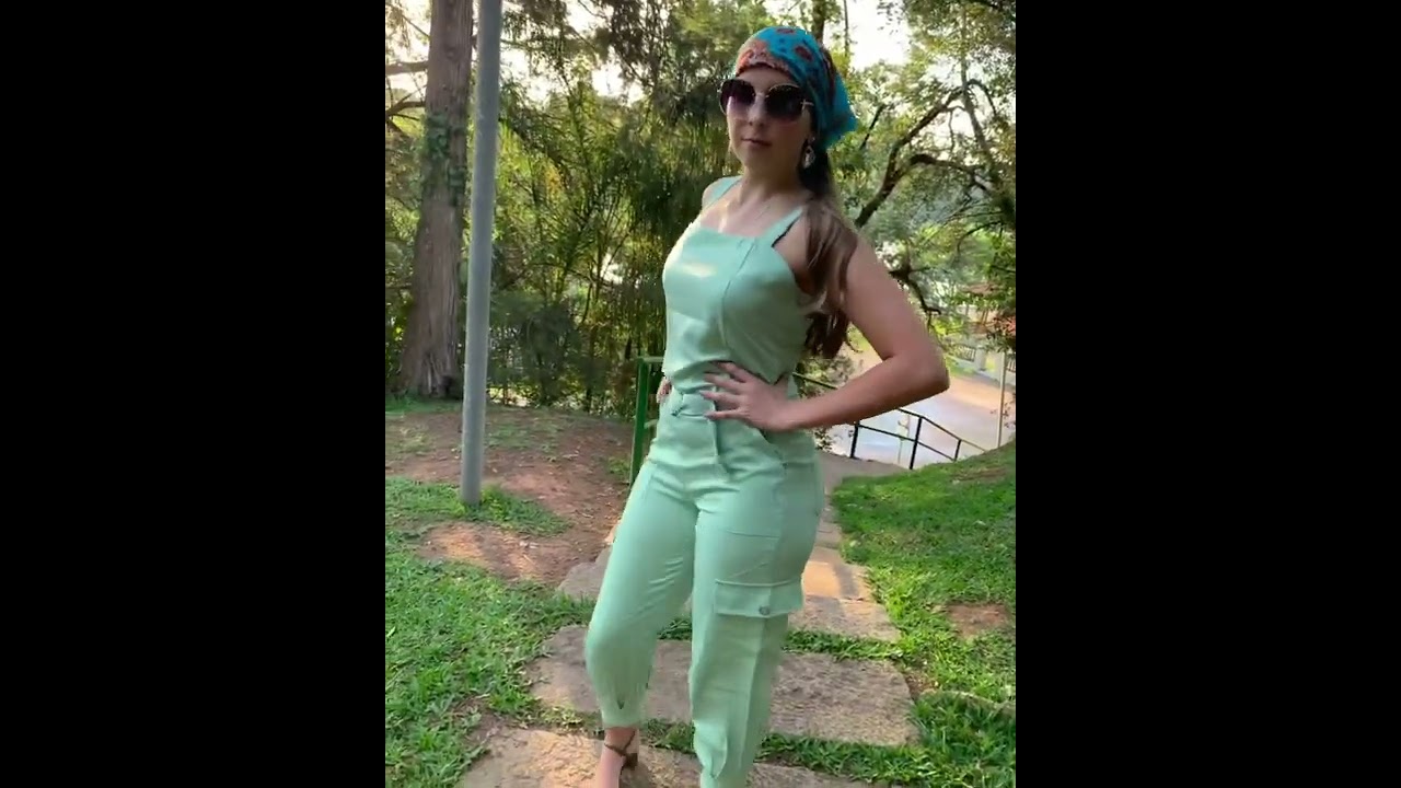 Calça cargo e blusa LB regata