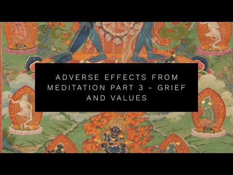 Adverse Effects from Meditation Part 3 - Recovery, Grief and Values