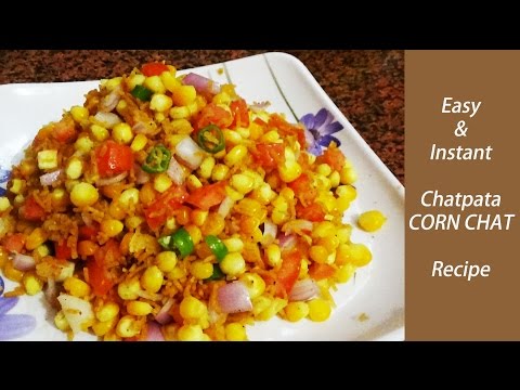Corn Chat Recipe/ Very instant & Easy/ Tasty-Chatpata-Healthy snacks for our kids