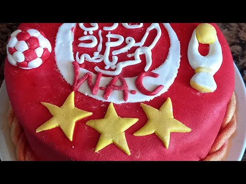 cake design wydad كيك بشعار نادي الوداد الرياضي #wydad_athletic_club #وداد_الأمة
