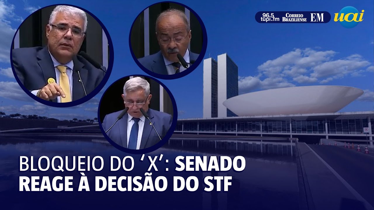 Senado reage à decisão do STF de manter bloqueio do 'X' no Brasil