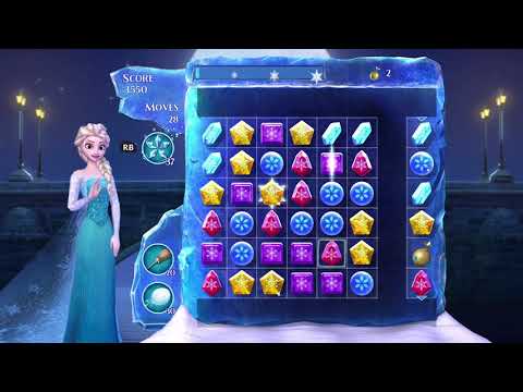 Frozen Free Fall: Snowball Fight Level 58 Walkthrough - No Power Ups