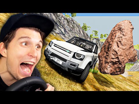 Welches Auto überlebt 6000kg STEIN-LAWINEN? | BeamNG