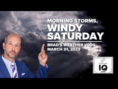 Friday night wx vlog 3/31/2023: Windy Saturday all day with just morning storms.