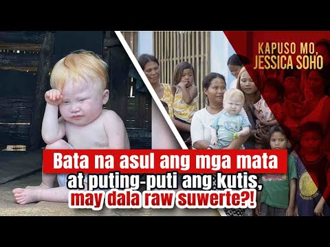 Bata na asul ang mga mata at puting-puti ang kutis, may dala raw suwerte?! | Kapuso Mo, Jessica Soho