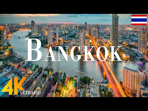 Bangkok 4K drone view • Stunning Footage Aerial View Of Bangkok | Relaxation film with calming music