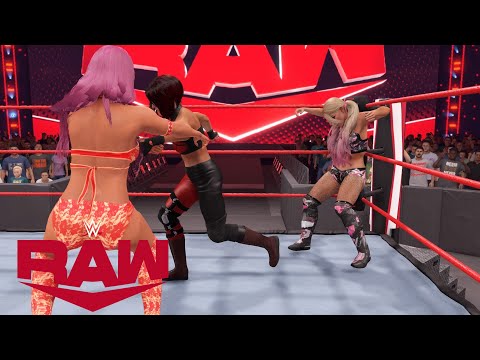WWE2K22 RAW WINNER FACES BIANCA BELAIR AT ELIMINATION CHAMBER EVA MARIE VS BAYLEY BS ALEXA BLISS