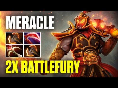 Old School Ember Spirit 2x Battlefury Build by Meracle - Top MMR Pro Player | Dota 2