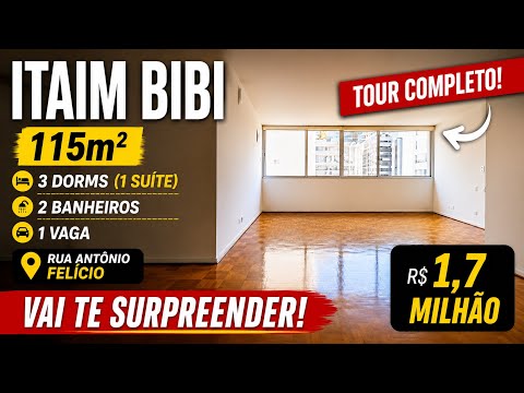 Vídeo do imóvel — ITAIM nobre, amplo apartamento
