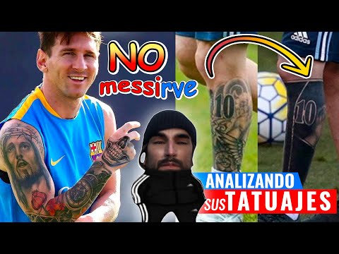 ANALIZANDO los INCREÍBLES TATUAJES de MESSI y su SIGNIFICADO ⚽️