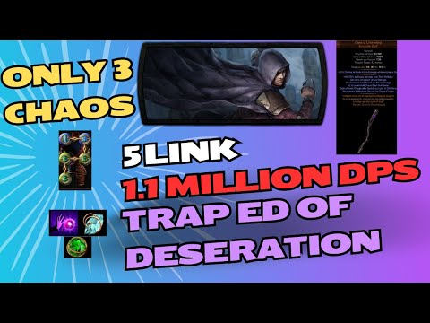 [PoE 3.26] The 3 Chaos Build - Essence Drain of Desperation Trap - 1.1 Million DPS 5 Link Gaming