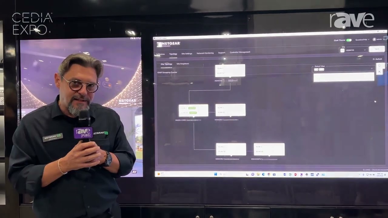 CEDIA Expo 2023: NETGEAR AV Shows ENGAGE Controller for Central Management of AV-Over-IP Switches