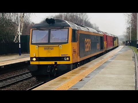 GBRf 60021+DB 60059+GBRf 60076 At Mexborough STY From Doncaster/Belmont Down Yard To Toton T.M.D.
