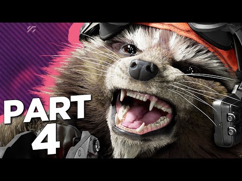 GUARDIANS OF THE GALAXY PS5 Walkthrough Gameplay Part 4 - ROCKET RACCOON (FULL GAME)