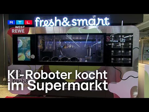 Düsseldorfer Rewe präsentiert KI-Kochroboter | RTL WEST