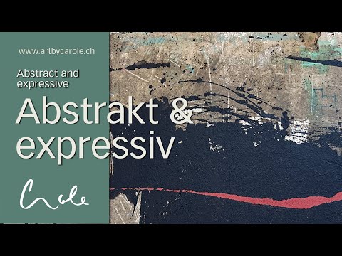 Mixed Media: Einfache Maltechnik mit Power | auch für Anfänger | Simple technique with power