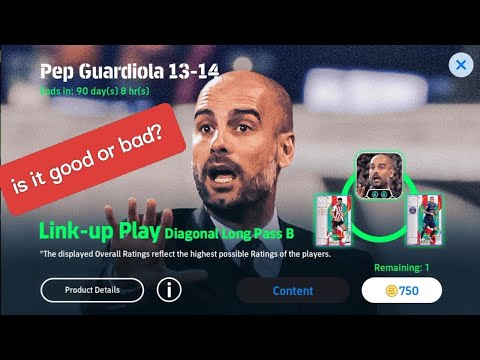 PEP GUARDIOLA 13-14 | MANAGER PACK REVIEW AND BUYING | LINK UP PLAY | eFootball 2026