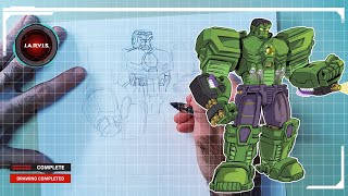  Avengers: Mech Strike | How to Draw Hulk Trailer