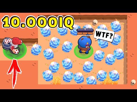 ТРОЛЛЬ 10.000 IQ vs НУБ 1 IQ !! Смешные Моменты Brawl Stars #49