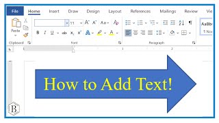 Insert Text in an Arrow (Microsoft Word)