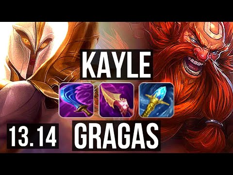 KAYLE vs GRAGAS (TOP) | 400+ games, 8/3/9, Rank 11 Kayle | KR Master | 13.14