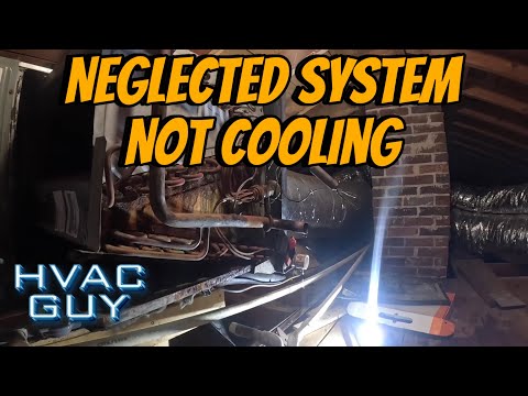 Severely Neglected Air Conditioner Stopped Cooling! #hvacguy #hvaclife #hvactrainingvideos