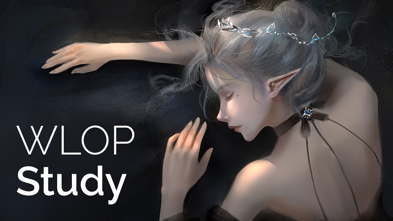 Wlop Study - Digital Painting Real Time Process [CSP]
