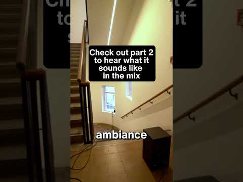 Let's record some natural reverb in our MASSIVE staircase