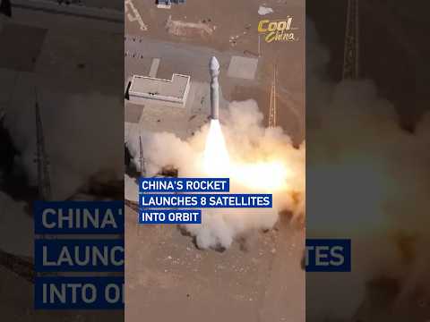 China's rocket launches 8 satellites into orbit #CoolChina