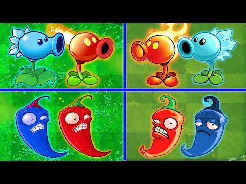 Random 15 Pair team Plants Vs All Zombies - WHo WIll Win? - Pvz 2 vs PVZ 2