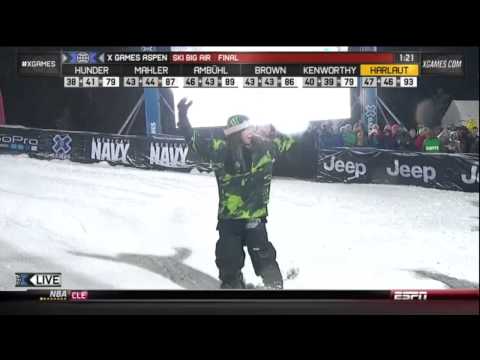 Henrik Harlaut Nose Butter Triple Cork 1620 Wins Gold Ski Big Air Winter X Games Aspen 2013