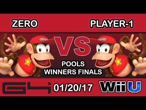 Genesis 4 - TSM | ZeRo (Diddy Kong) Vs. Player-1 (Diddy Kong) WF: B6 - Smash Wii U
