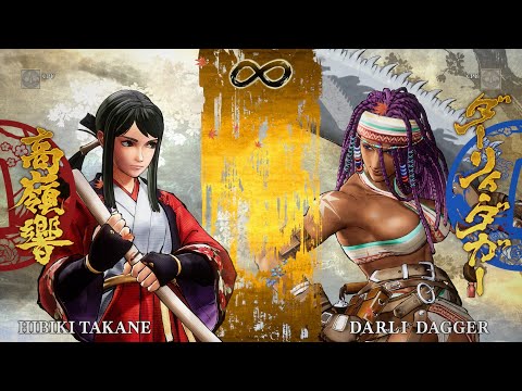Samurai Shodown Gameplay: Hibiki Takane vs Darli Dagger